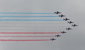 This flyover opened the parade.