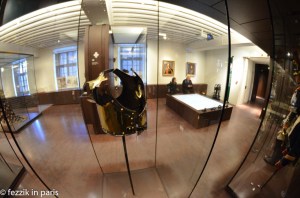 This one came out better than I thought it would (just have to keep the subject at the center of the frame). (The object in question is the breastplate of a French cuirasser that was killed at Waterloo).