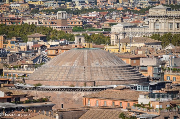 The Pantheon's dome, as seen from The Typewriter.